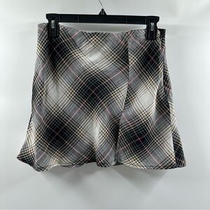 Forever 21 Madras A-Line Skirt with Front Slit – Size Medium